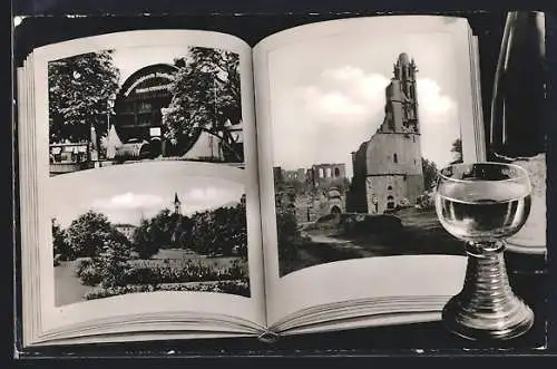 AK Bad Dürkheim a. d. Weinstrasse, Gasthaus Dürkheimer Fass, Bes. Fritz Keller, Ruine