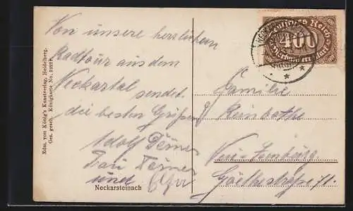 AK Neckarsteinach, Ortsansicht