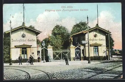 AK Köln, Zoologischer Garten, Eingang