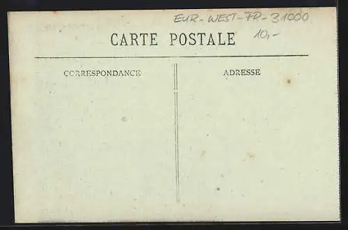 AK Toulouse, retour du XVIIe corps 1919, le départ du défilé