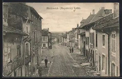 AK Medewich /Lothringen, Strassenpartie