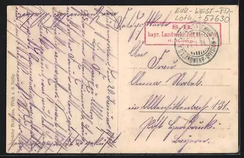 AK Medewich /Lothringen, Strassenpartie