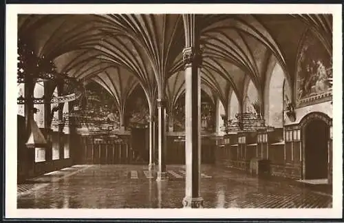 AK Marienburg / Malbork, Meisters Grosser Remter im Mittelschloss