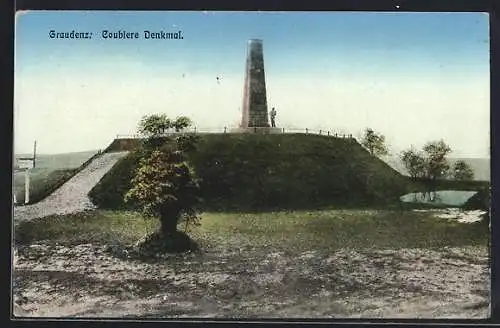 AK Graudenz / Grudziadz, Coubiere Denkmal