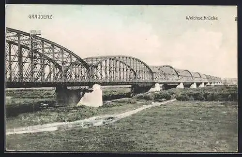 AK Graudenz, Weichselbrücke