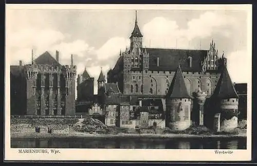 AK Marienburg / Wpr., Marienburg, Westseite