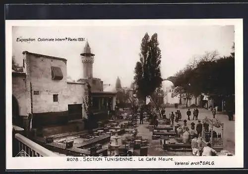 AK Paris, Exposition Coloniale Intern 1931, Section Tunisienne, Le Café Maure