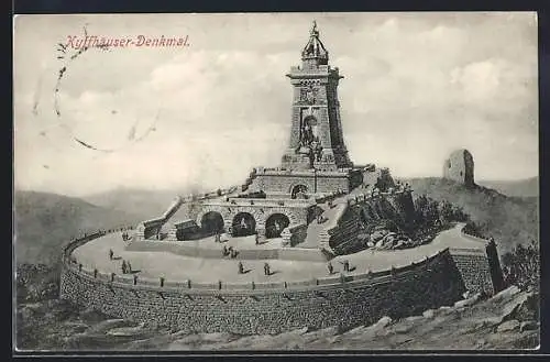 AK Kyffhäuser, Blick auf das Denkmal