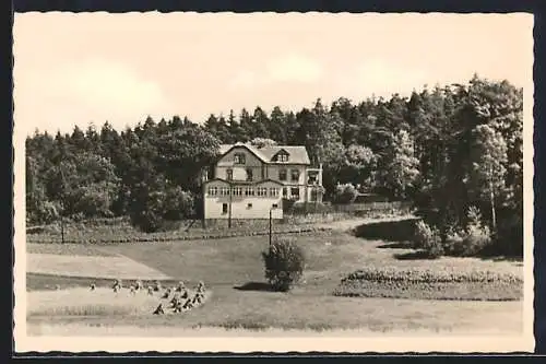 AK Hetzdorf bei Freiberg, Gasthaus Bergschlösschen