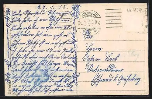 AK Kaiser Wilhelm II., Profilbild, Reichsfahnen, Text