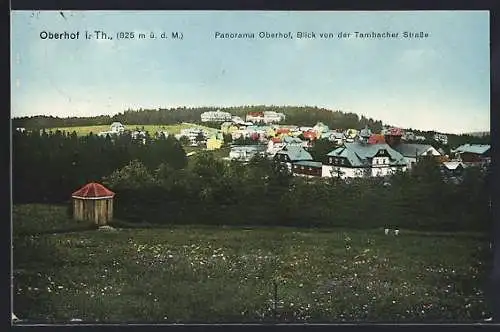 AK Oberhof i. Th., Ortsansicht von der Tambacher Strasse