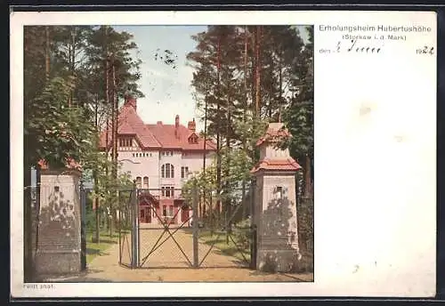 AK Storkow i. d. Mark, Erholungsheim Hubertushöhe