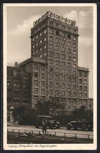 AK Leipzig, Europahaus am Augustusplatz