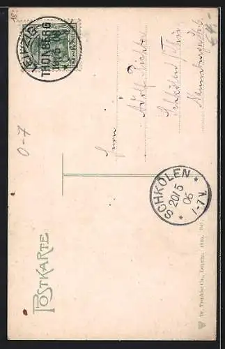 AK Leipzig, Platzpartie in der Stadt, am Ehrenmal, Strassenbahn unterwegs