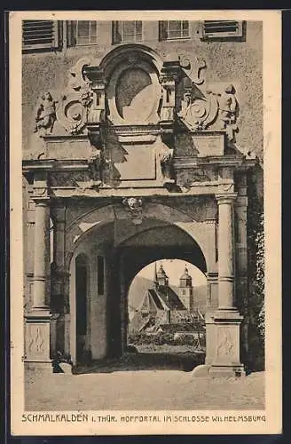 AK Schmalkalden, Hofportal im Schloss Wilhelmsburg
