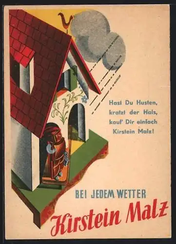 AK Reklame für Kirstein Malz