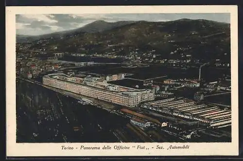AK Torino, Panorama delle Officine Fiat, Sez. Automobili