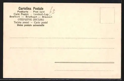 AK Venezia, Panorama e pescatori con capitello, Schiff