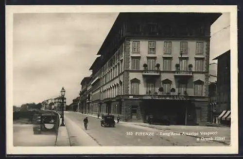AK Firenze, Lung`Arno Amerigo Vespucci e Grand Hotel