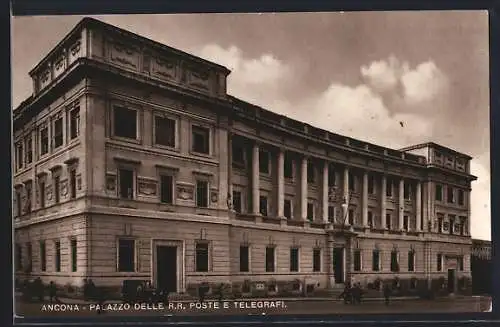 AK Ancona, Palazzo delle R. R. Poste e Telegrafi