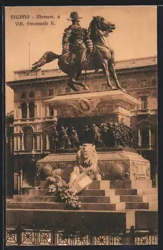 AK Milano, Monum. a Vitt. Emanuele II.