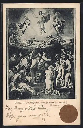 Künstler-AK Roma, Trasfigurazione, Raffaello Sanzio