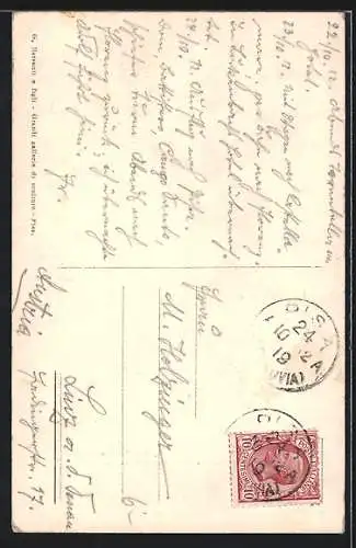 AK Pisa, La Torre Pendente, Der schiefe Turm von Pisa