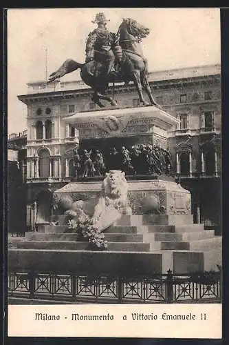 AK Milano, Monumento a Vittorio Emanule II.