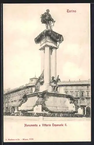 AK Torino, Monumento a Vittorio Emanule II.