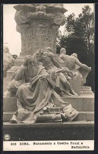 AK Roma, Monumento a Goethe Faust e Mefistofele