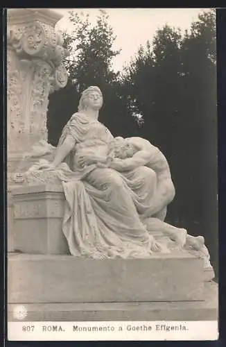 AK Roma, Monumento a Goethe Efigenia