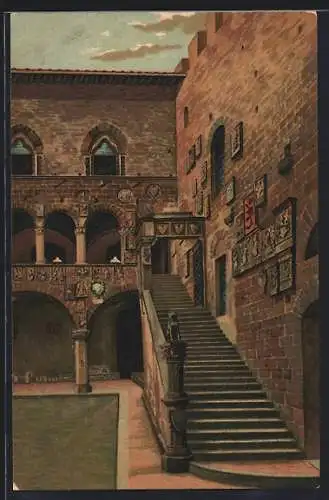 AK Firenze, Cortile del Palazzo, Podesta