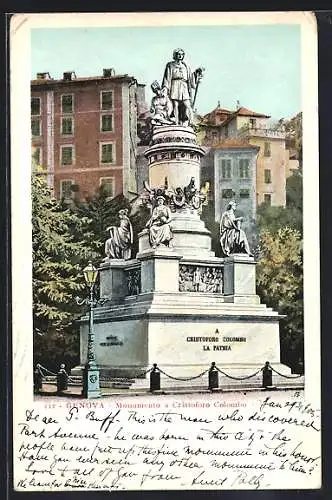 AK Genova, Monumento a Cristoforo Colombo