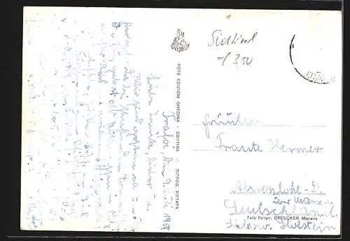 AK Trafoi, Gasthof Schöne Aussicht mit Gipfelpanorama