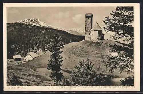 AK Vigil-Joch /Südtirol, Kirche gegen die Hochwart