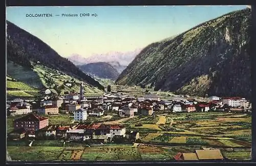 AK Predazzo, Teilansicht, Dolomiten
