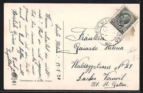 AK Predazzo, Teilansicht, Dolomiten