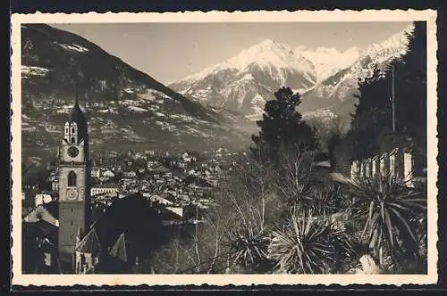AK Merano, Panorama mit Kirche