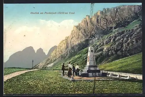 AK Pordoijoch, Obelisk