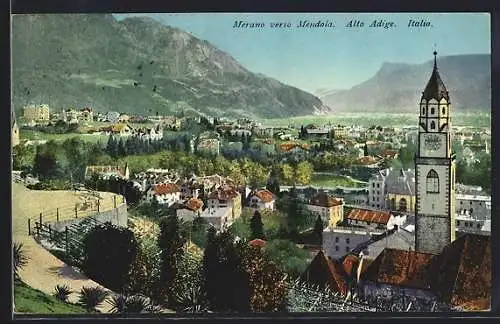 AK Merano, Panorama verso Mendola