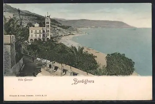 AK Bordighera, Villa Garnier