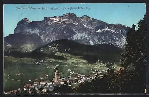 AK Cortina d`Ampezzo, Teilansicht gegen die Tofana