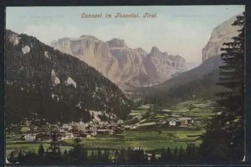 AK Canazei im Fassatal, Totalansicht