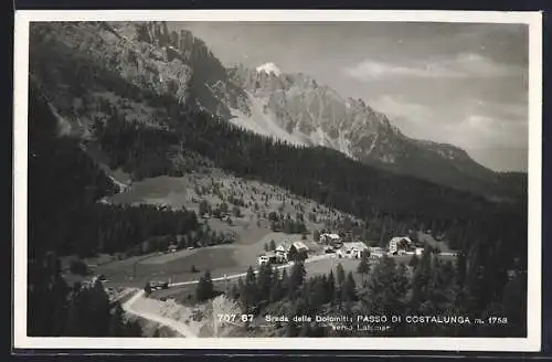AK Passo di Costalunga, Strada delle Dolomiti, Panorama verso Latemar