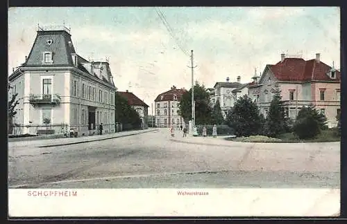 AK Schopfheim, Blick in die Wehrerstrasse
