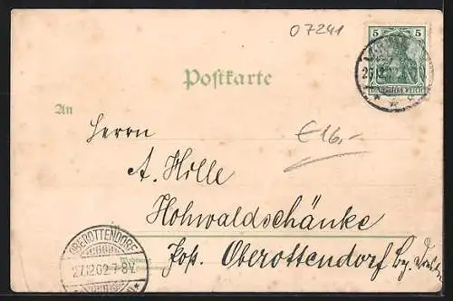 Künstler-AK Colditz, zwei Ansichten
