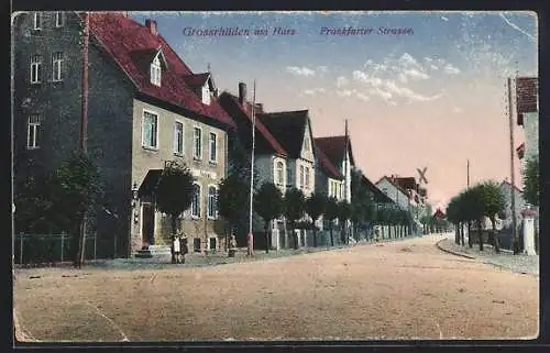 AK Grossrhüden am Harz, Blick in die Frankfurter Strasse
