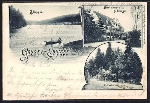 AK Ebnisee, Hotel Ebnisee, Gasthof Schweizerhaus am See