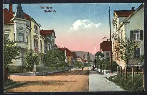 AK Pfullingen, Blick in die Marktstrasse
