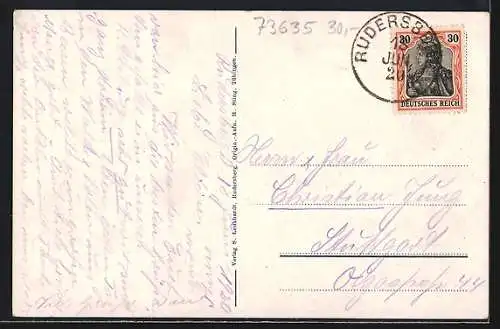 AK Rudersberg, Marktplatz und Strassenpartie